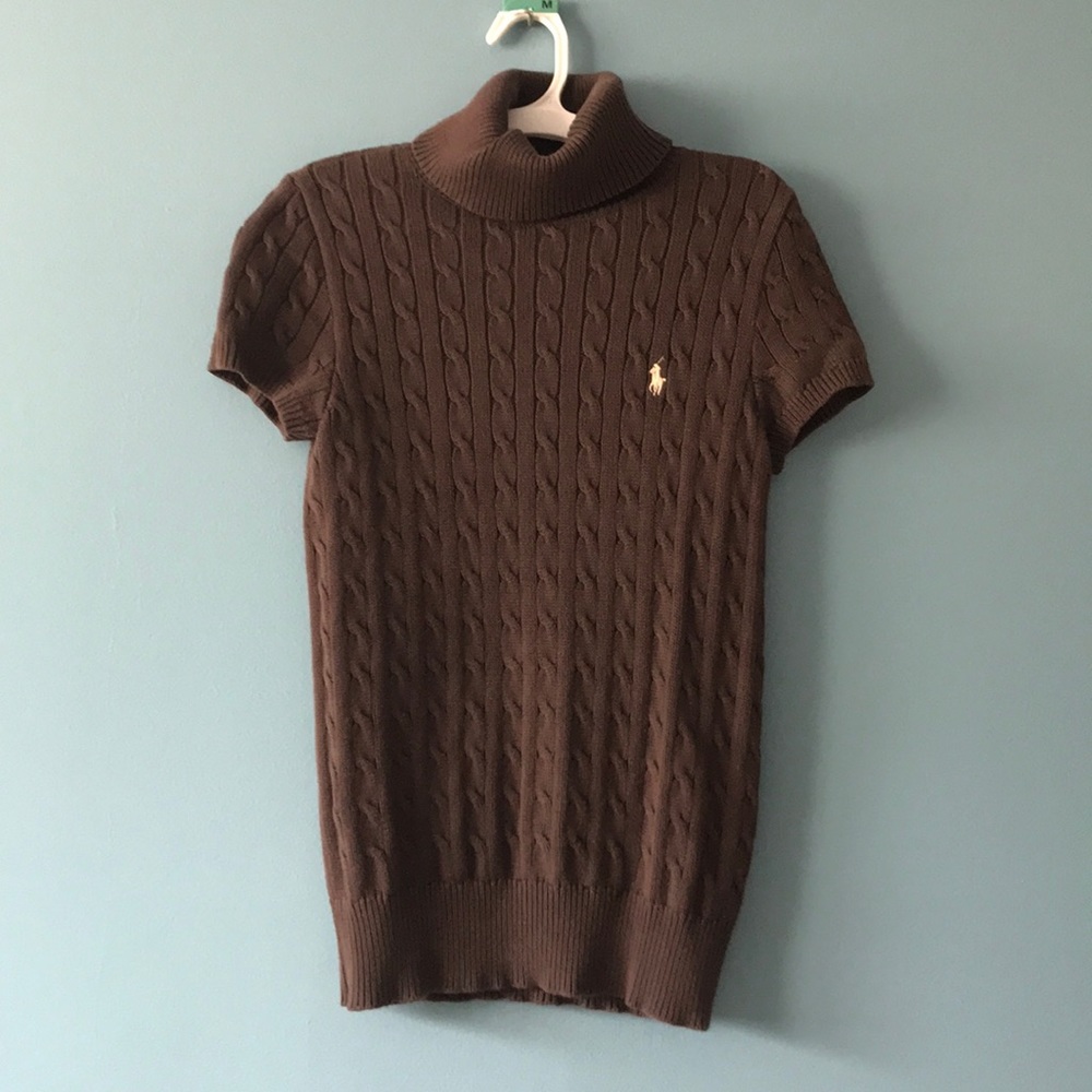 Ralph Lauren Mocha Brown Turtle Neck Knit